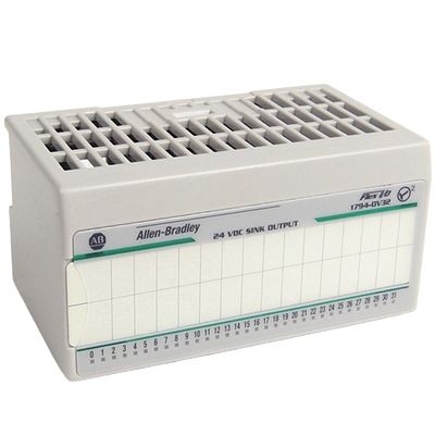 В кабинете сетевой адаптер Allen Bradley PLC модули 1734-AENTRK